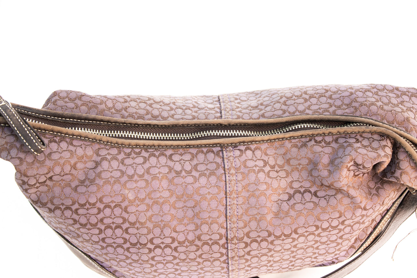 Michael Kors Orange Leather Tassel Crossbody Bag with Chain Strap