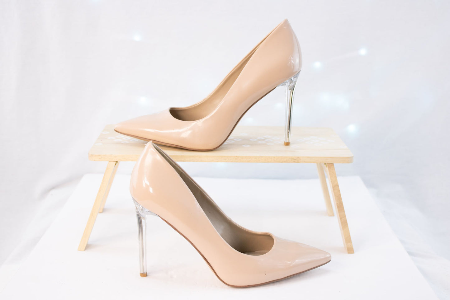Mix No. 6 Nude Patent Stiletto Pumps – Women’s 9.5M Pointed Toe Heels