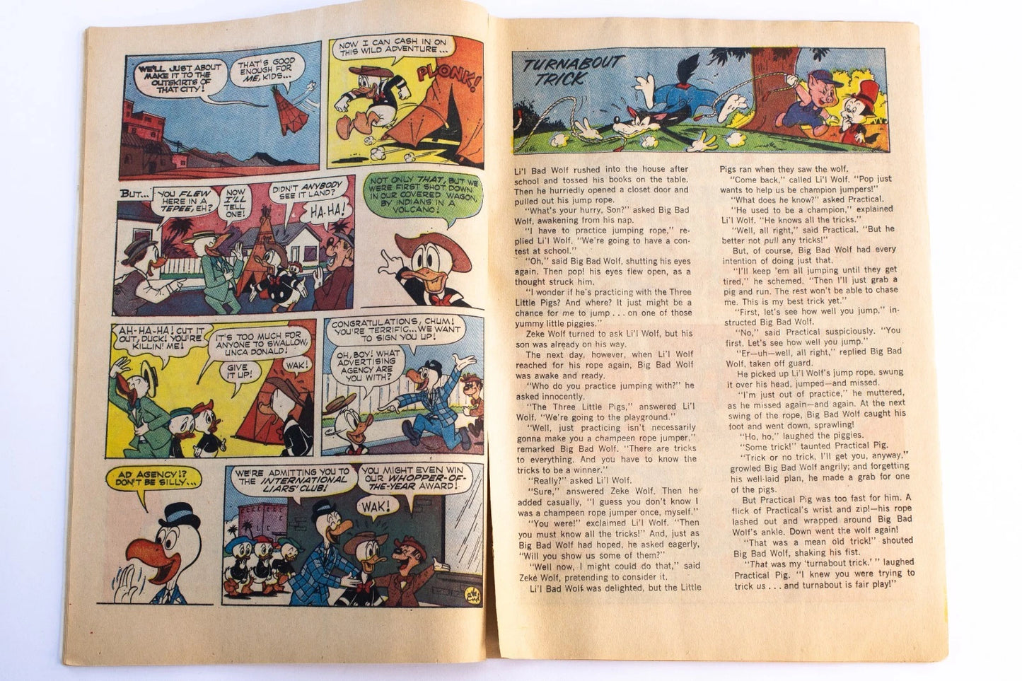 1966 Gold Key Donald Duck Comic #110 – The Hidden Frontier – Vintage Disney