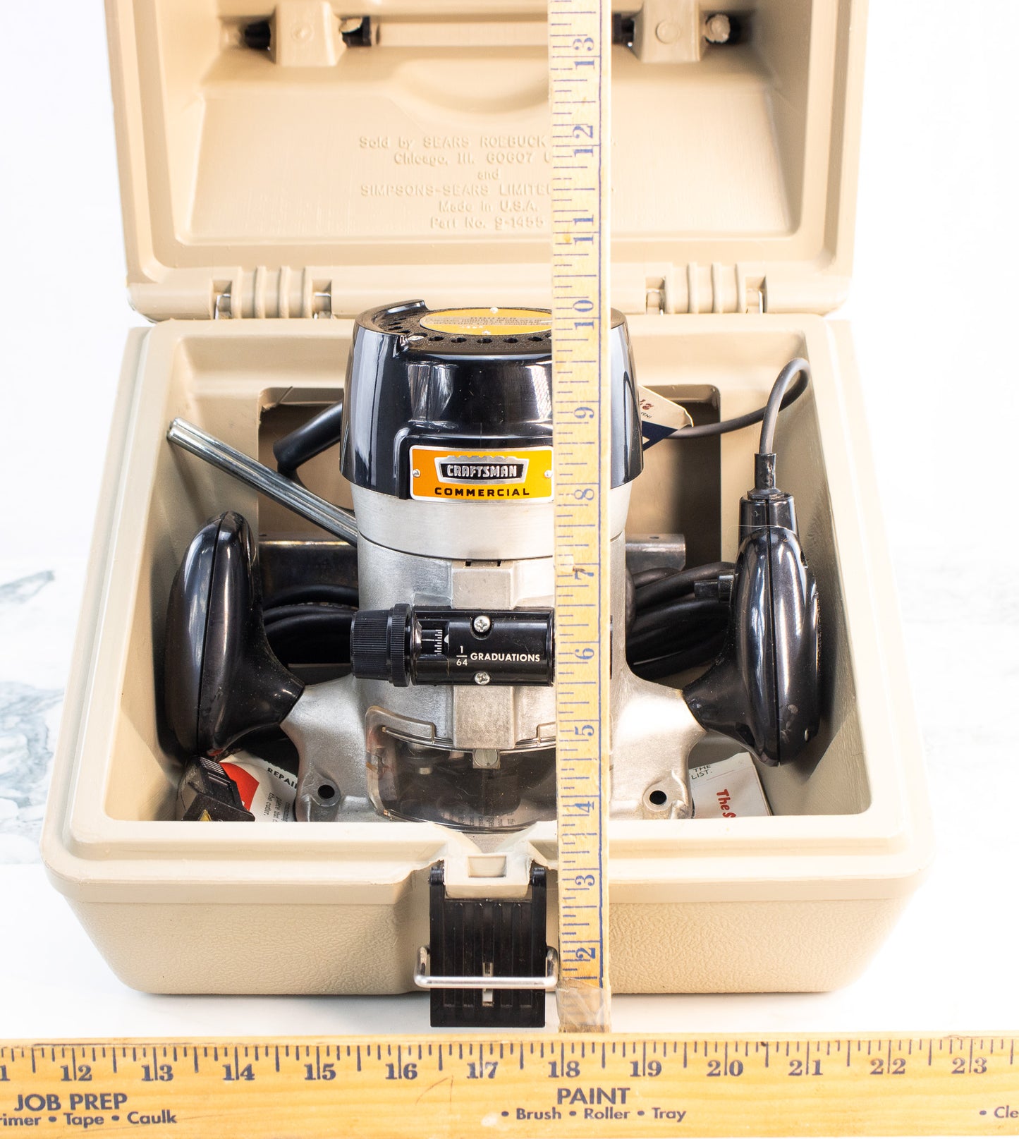 Vintage Craftsman Router Commercial 31517370 USA w Case Manual