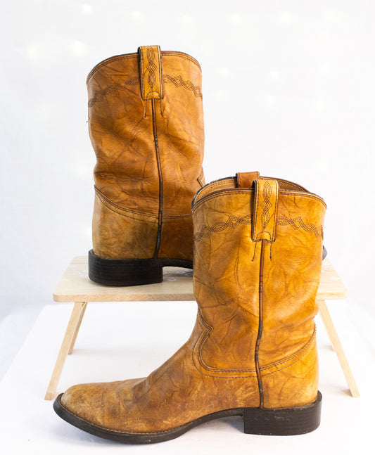 Vintage Justin Boots Western Cowboy Boots – Men’s 8.5 D