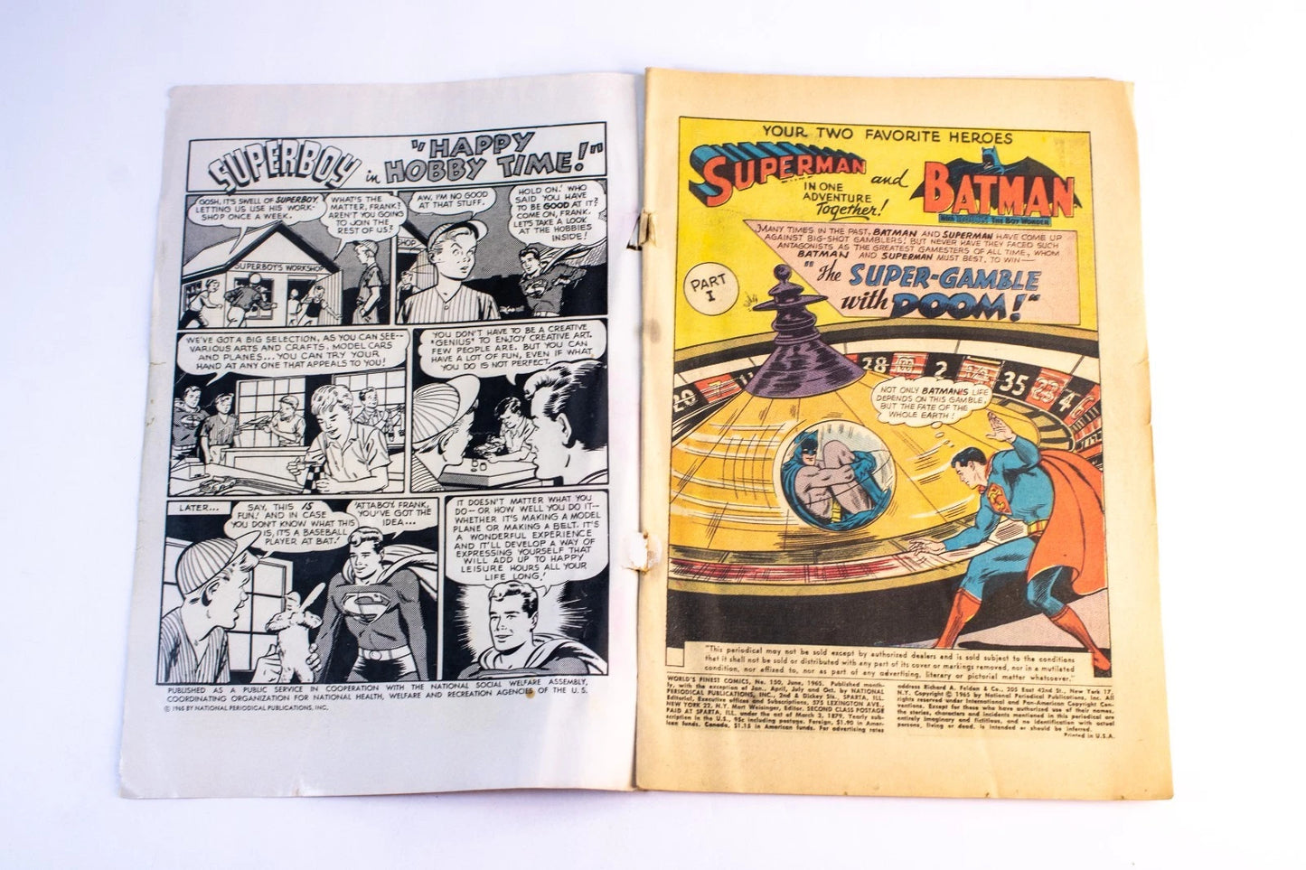 🔥 3-Issue Lot – World’s Finest Comics #147 (1965), #150 (1965), #157 (1966)