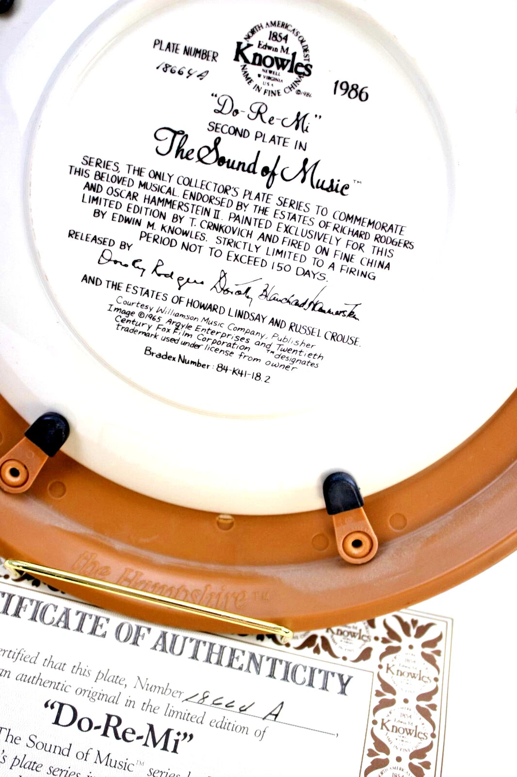 Vintage Knowles Sound of Music Plate Set – 5 Plates by T. Crnkovich – 1980s