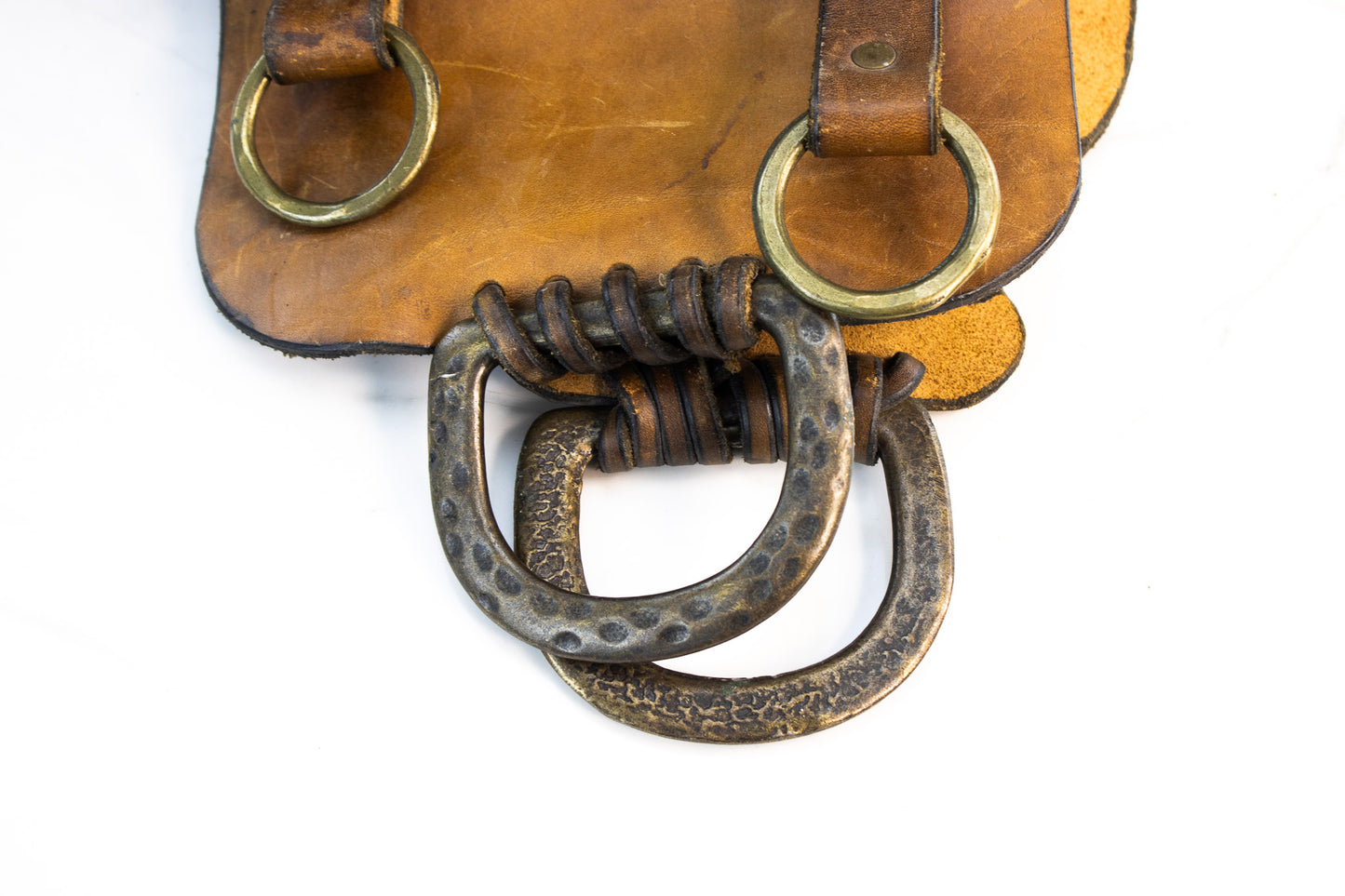 Antique Strap-On Ice Skates Set w/ Leather Carrier – c. 1880–1915