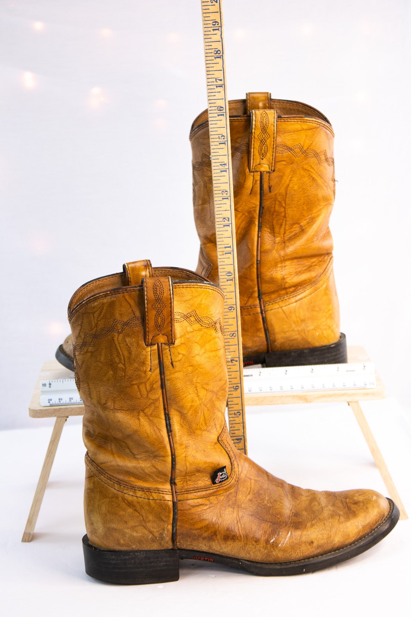 Vintage Justin Boots Western Cowboy Boots – Men’s 8.5 D