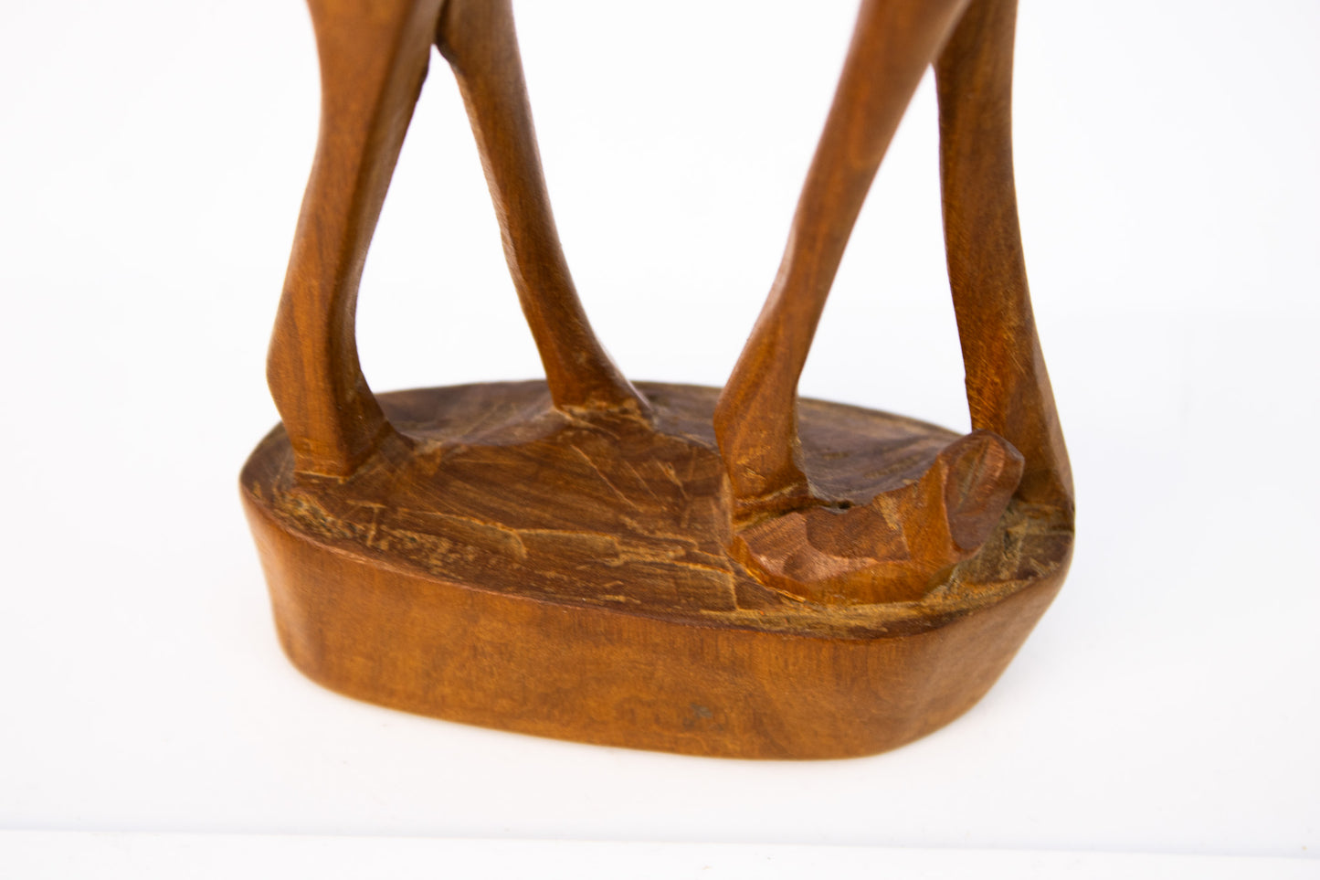 Vintage Hand Carved Kenyan Antelope Sculpture Wood SERRV Africa