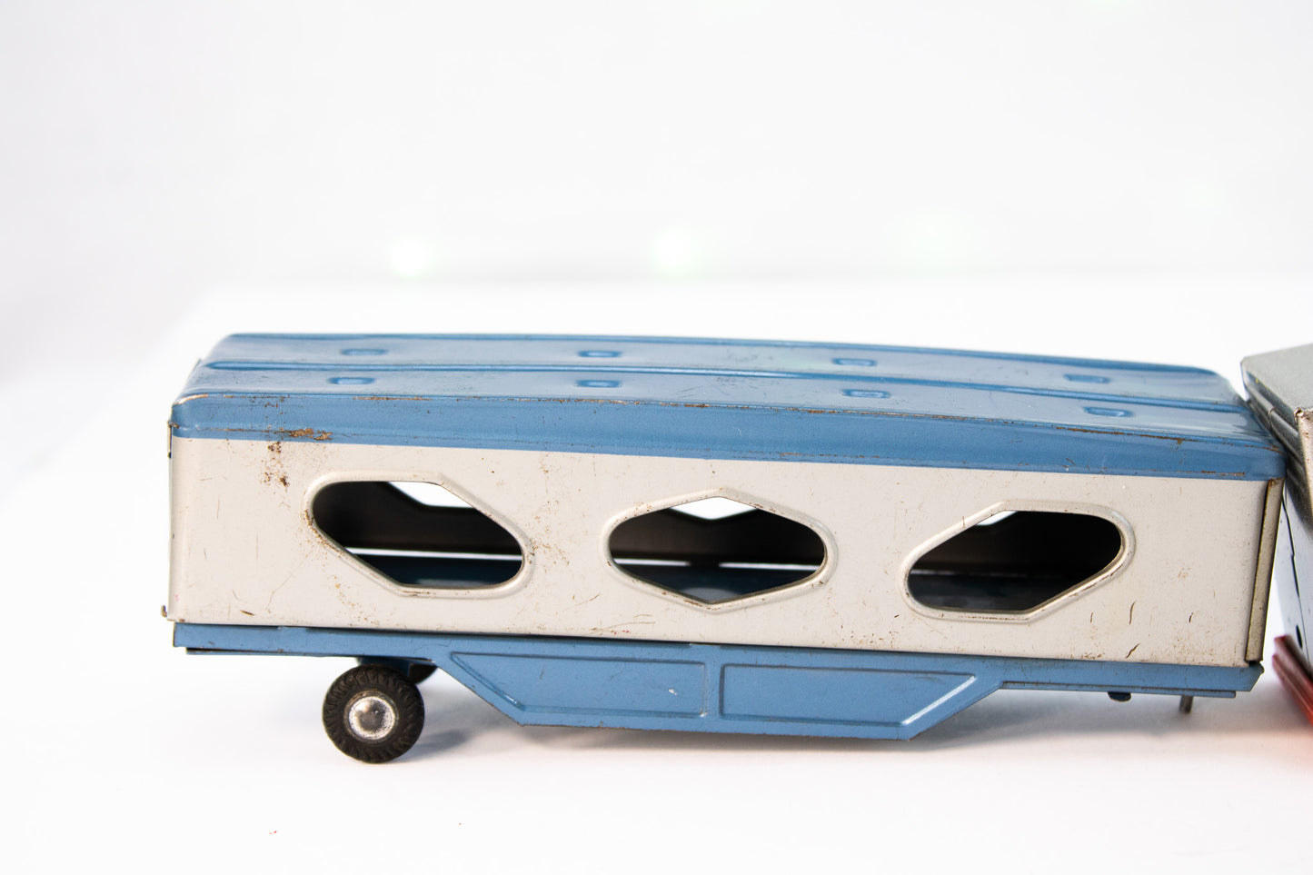 Vintage Toy Truck Trailer Lot | Tonka, Produce Van & Mid-Century Tin Haulers