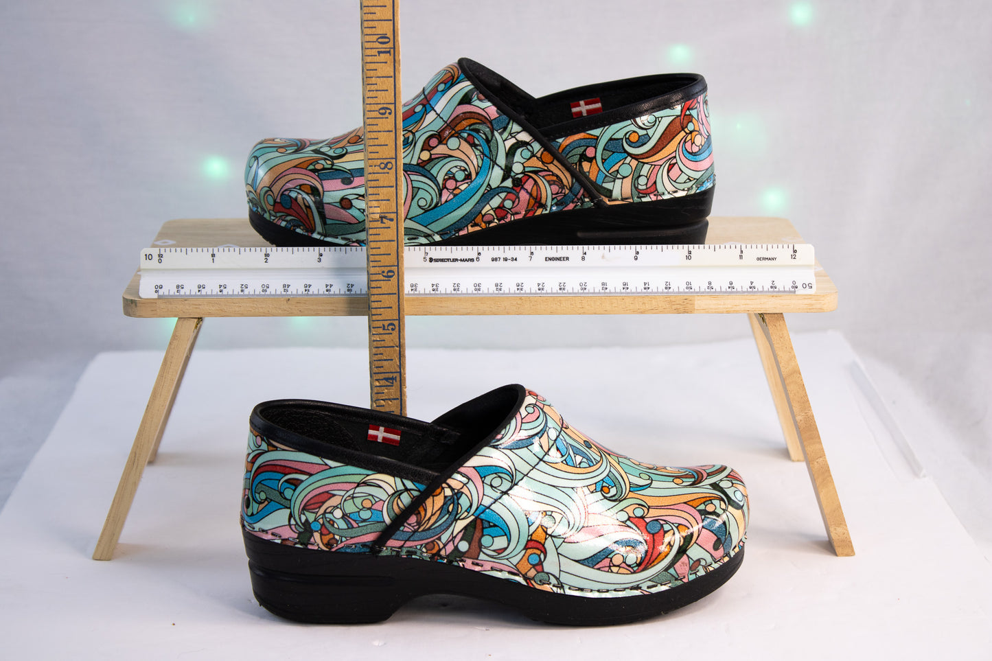 Sanita Slip Resistant Clogs EU 36 – Psychedelic Swirl Work Shoes
