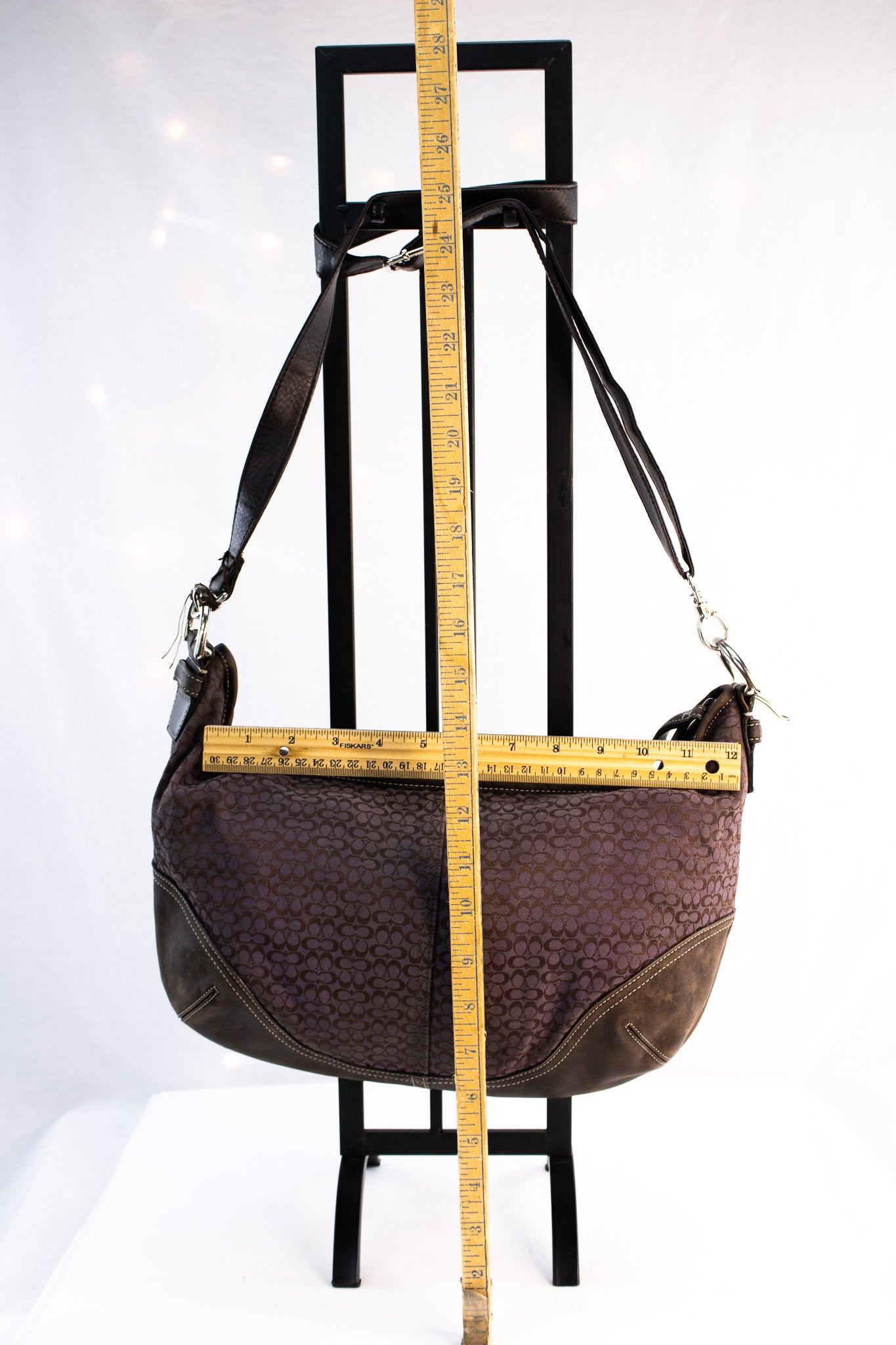 Michael Kors Orange Leather Tassel Crossbody Bag with Chain Strap