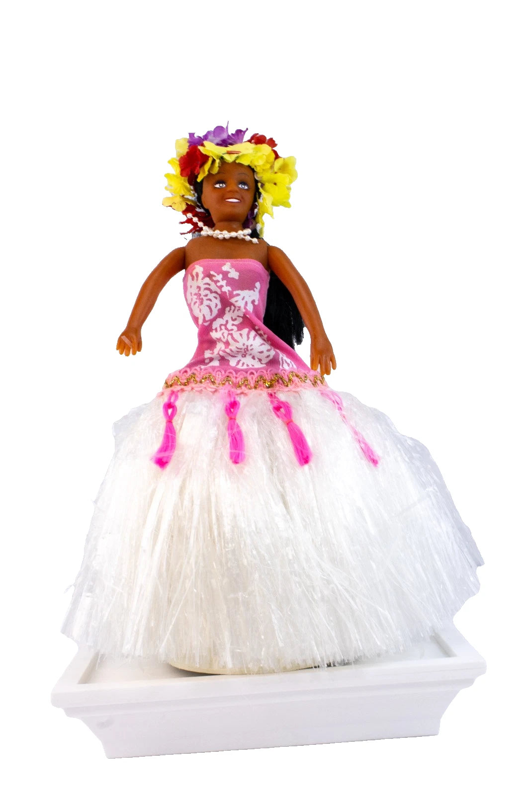 MY HAWAII 1998 HULA GIRL MUSICAL DANCING DOLL – PEARLY SHELLS – SOUND ACTIVATED