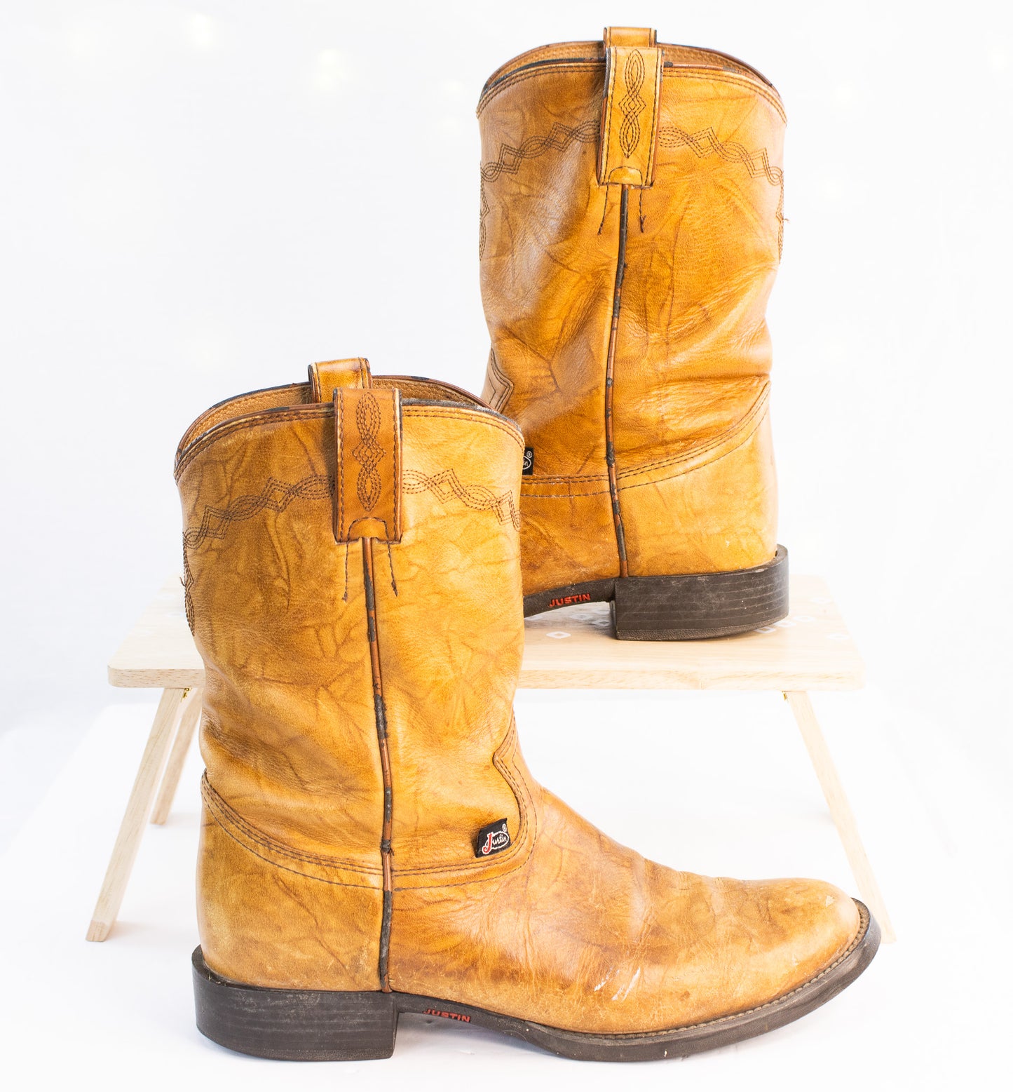 Vintage Justin Boots Western Cowboy Boots – Men’s 8.5 D